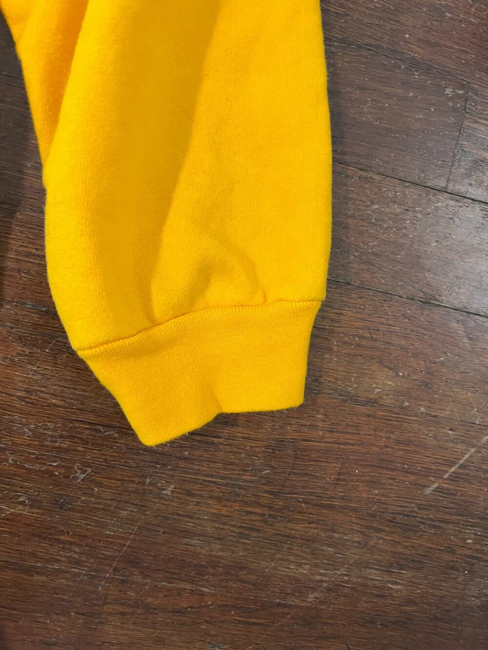 Fruit of the Loom Supercotton Crewneck Sweatshirt Mens L 90s Y2K Yellow Chic - Picture 6 of 6